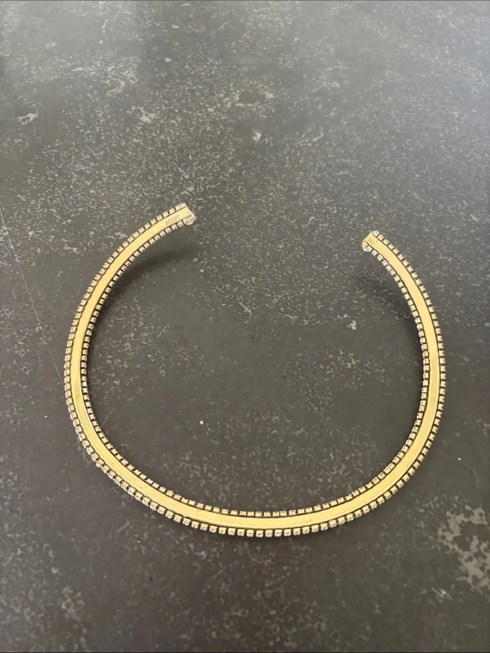 J. Crew Silver Crystal Pavé Collar Necklace